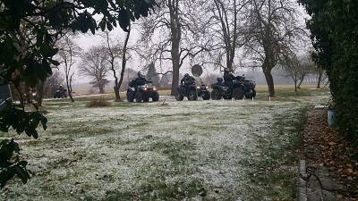 Quad fahren Winter